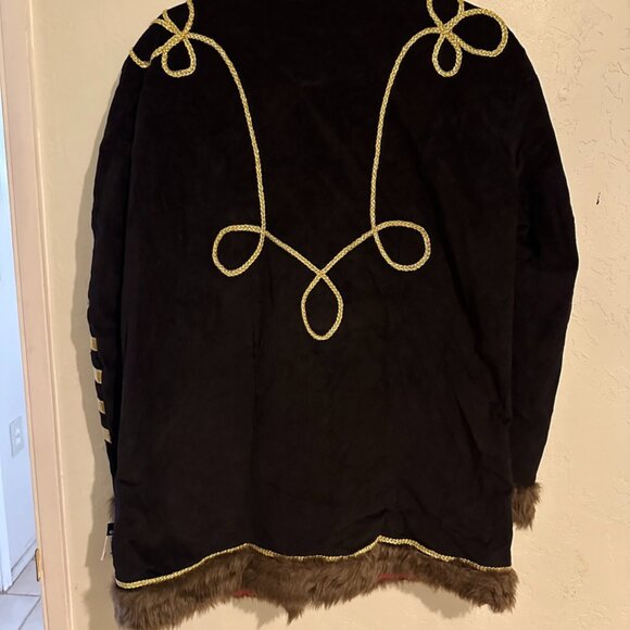 Napoleonic Hussar Military Uniform Tunic Pelisse Jimi Hendrix Jacket Large - Picture 4 of 4